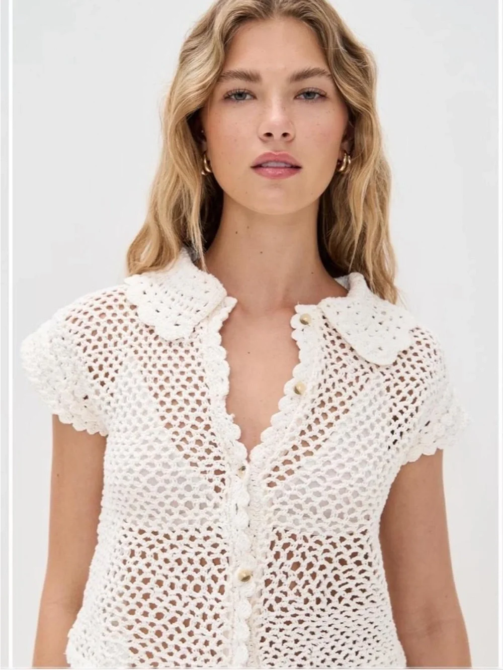 Free People Lily Crochet Top